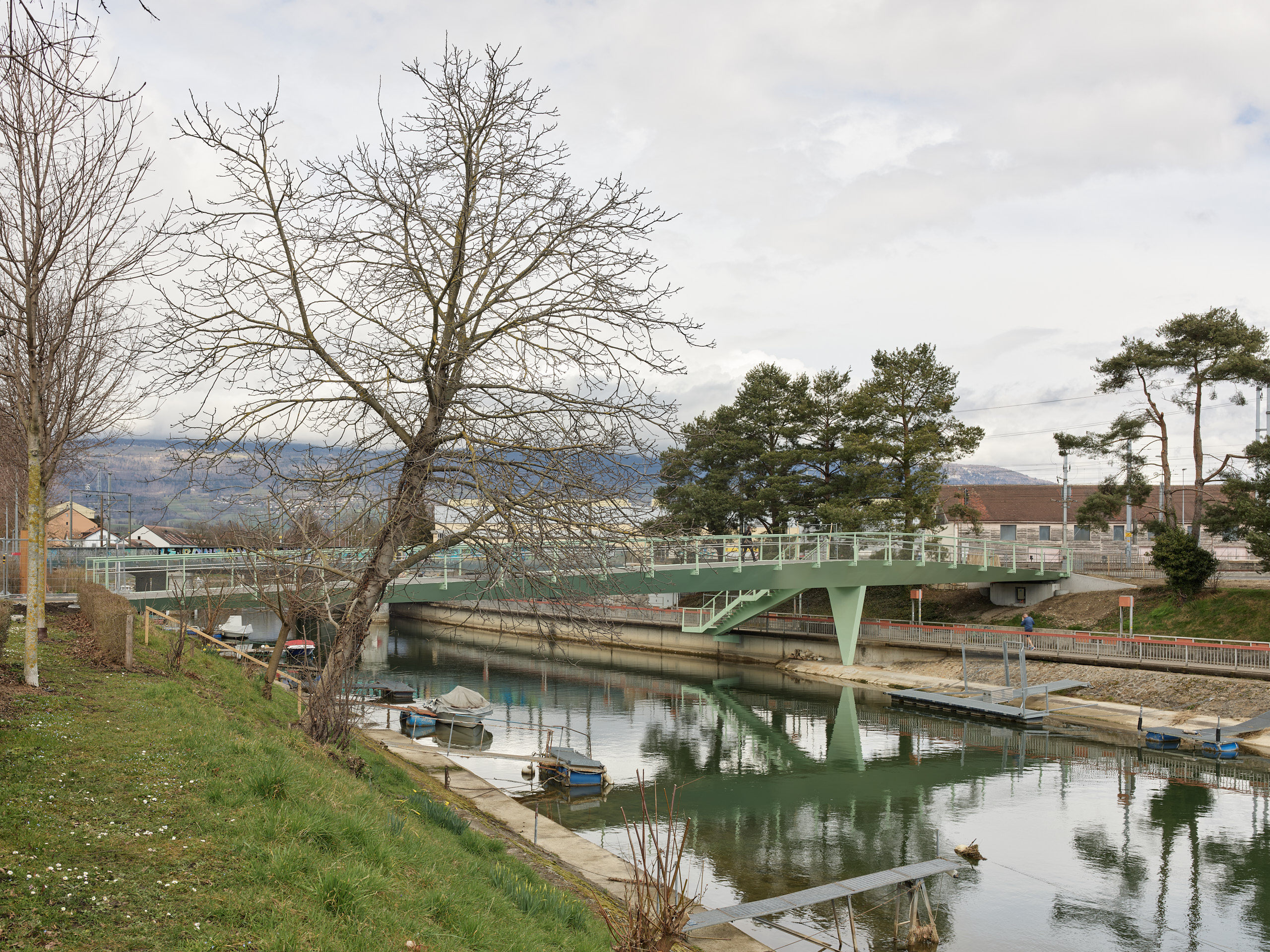Passerelle sur la Thièle à Yverdon